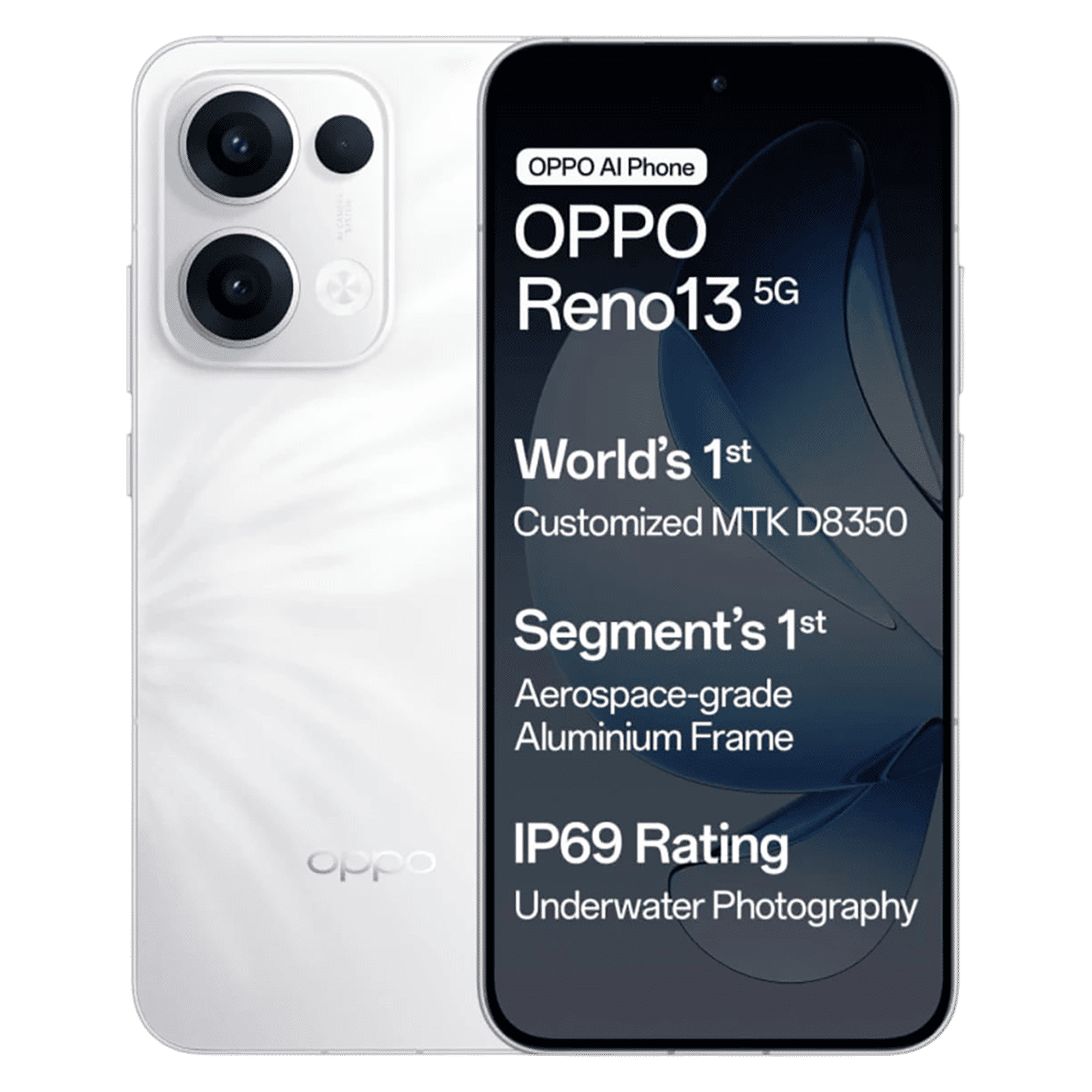 Buy oppo Reno13 5G (8GB RAM, 128GB, Ivory White) Online - Croma